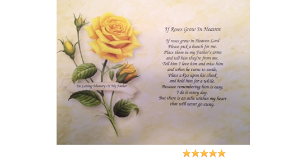 roses in memory of dad