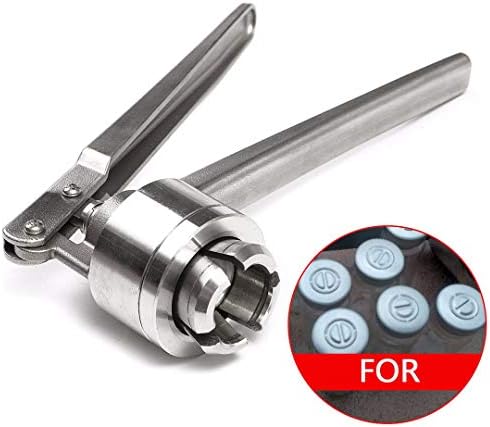 Stainless Steel Manual Vial Crimper H Sealing Machine For Crimping 20Mm Flip Off Caps for aluminium caps