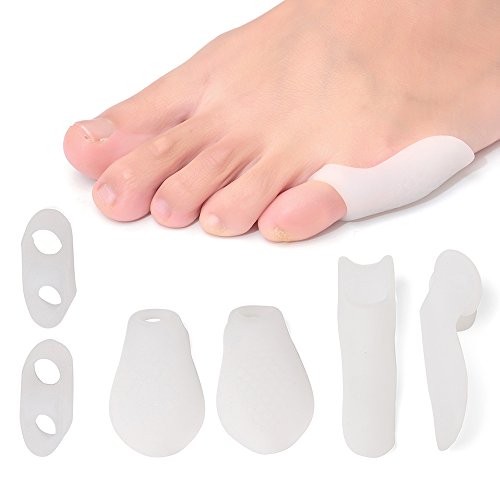 Tailor's Bunion Shield Spacers - Bunion Corrector 6 pieces Soft Toe Separators & Bunion Cushions, Fast Bunion Relief, One Size Fits All Bunionette Treatment - Wear with Shoes