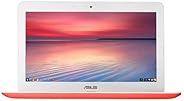 ASUS Chromebook C300SA 13.3 Inch (Intel Celeron, 4GB, 32GB eMMC, Red)