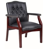 Boss Office Products B959-BK Ivy League Executive Guest Chair in Black