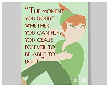 Amazon Com Peter Pan Quote Poster 16 X 20 Motivational