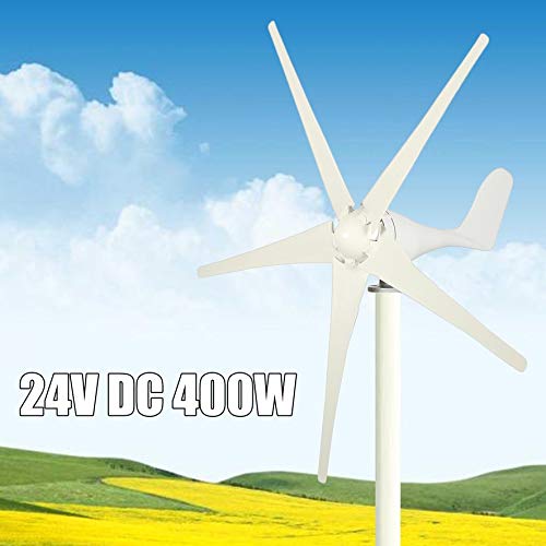 Belovedkai Wind Turbine Generator 400W DC 12V 5 Blade Powerful Generator Kit for Home Businesses Industrial Energy (400W 24V 5 Blades)
