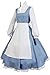 Sidnor Beauty And The Beast Cosplay Costume Princess Belle Outfit Maid Dress Suit Gown