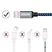 Lightning Cable，ASUMI 3 Pack (3FT, 6FT, 10FT)Nylon Braided Lightning to USB Cable Fast Sync Charging Cord Cable for iPhone 7, 7Plus, 6s, 6, 6Plus, 6sPlus, iPhone 5s 5 5c, iPad, iPod and More (Blue)
