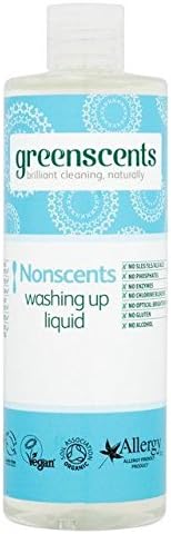 Greenscents Nonscents Washing Up Liquid 400ml (Pack of 2)