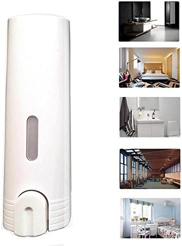 Wall Mount - Single Liquid Capacity Premium Soap Dispenser White Hand Lotion &amp; Shampoo Dispenser, Personal &amp; Commercial Use in Kitchens, Bathrooms, Spa, Hotels