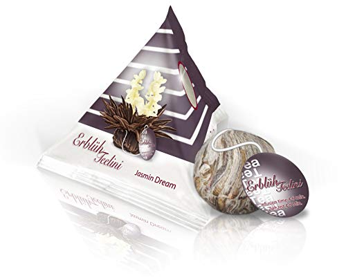 Creano Erblüh-Teelini schwarztee Geschenk-Set 'schwarzer Tee' 8 ErblühTeelini fein aromatisiert, 1 Teelini Glas-Teetasse… – Bild 8