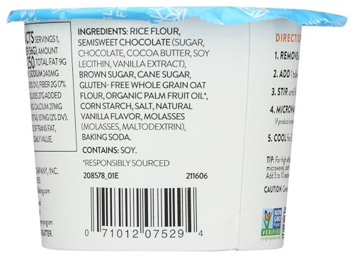 KING ARTHUR, GLUTEN FREE CHOCOLATE CHIP COOKIE SINGLE SERVE MIX, 2 OUNCE
