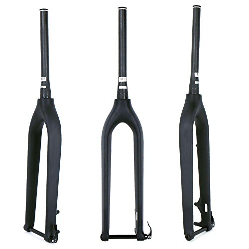ELITA ONE Ultralight Carbon Fiber 29inch MTB Rigid Front Fork (3K Black)