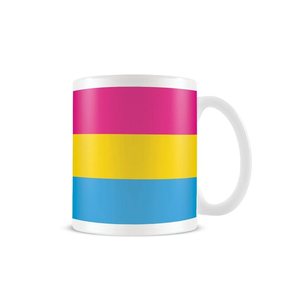 Pride Mug (Pansexual Pride Design) Flag Wrap 11oz Ceramic Mug, Blue,Pink