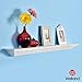 WELLAND 36-Inch White Corona Crown Molding Floating Wall Display Shelf