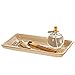Shannon Vanity Tray for Dresser, Decorative Cosmetics Organizer, Guest Towel Holder Tray for Arranging Perfume/ Jewelry/ Makeup- Elegant Bathroom Accessories