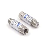 VCE 2-Pack Coaxial Surge Lightning Protector for Cable TV and Satellite in-Line 75 Ohm 5-2500MHz