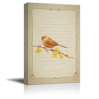 Canvas Wall Art Feather and Animals Canvas Prints Home Artwork Decoration for Living Room,Bedroom - 12x18 inches