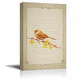 Canvas Wall Art Feather and Animals Canvas Prints Home Artwork Decoration for Living Room,Bedroom - 12x18 inches