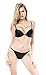 Cotton Whisper Sexy Lingerie G-String T-Back Thongs Panties Random Black M/L