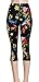 VIV Collection Plus Size Print Capri Leggings, Wildflower