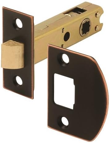 Prime-Line E 2772 Passage Door Latch, 9/32 In. and 1/4 In. Square Drive, Classic Bronze (Single Pack)