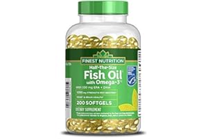 Walgreens (Formerly Finest Nutrition) Half-The-Size Fish Oil 1200 mg Softgels 200.0ea