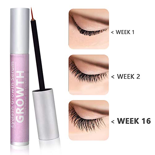5ml Eyelash Growth Serum Lash Enhancer Serum Eyelash Booster for Longer Fuller Eyelashes Eyebrow Growth Treatment Serum Lash Brow Serum
