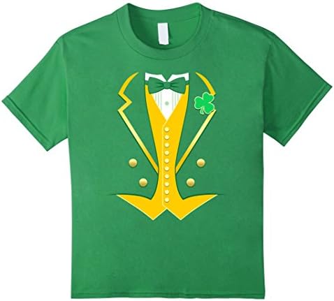 Kids Leprechaun Costume St. Patrick's Day T-shirt 12 Grass