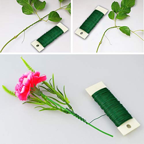 TIMESETL 8 Pack Floral Arrangement Tools Kit Include Wire Cutter, 3 Pack 26 Gauge Floral Stem Wire, 22 Gauge Floral Wire and 3 Roll Floral Tapes for Bouquet Stem Wrap Florist