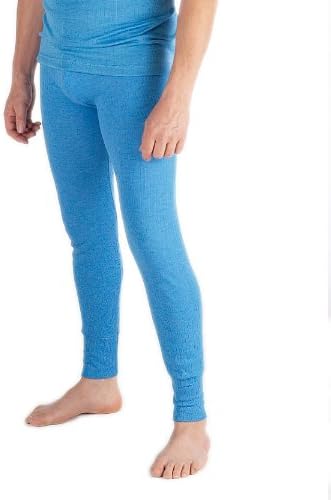 Mens Thermal Underwear Long Johns Large Blue