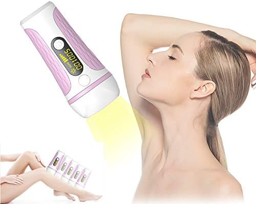 Facial & Body Permanent Hair Removal, 500,000 IPL Laser Hair Remover Intense Pulsed Light Laser Epilator Face & Bikini & Underarms Hair Removal System for Women & Man