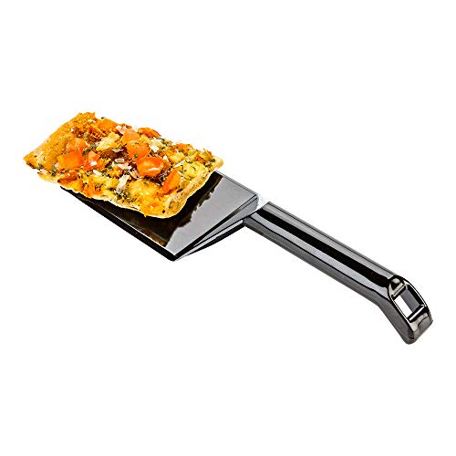 Cater Tek Black Plastic Serving Spatula Recyclable 10" x 3 1/4" x 1