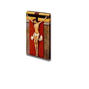 Crucifixion Diptych by Rogier Van der Weyden - Canvas Print Wall Art Famous Oil Painting Reproduction - 18" x 12"