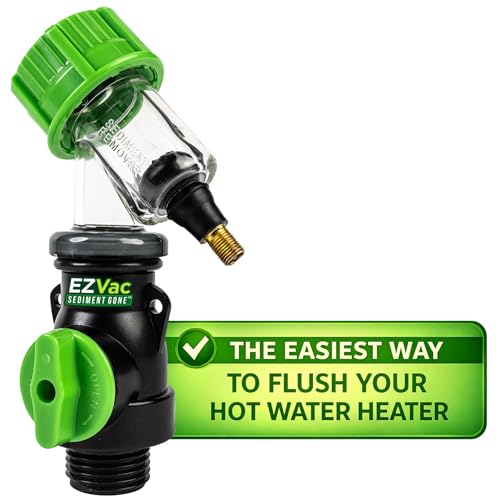 Sediment Gone™ Water Heater Sediment Removal Tool – Flushes, Cleans & Breaks Up Sediment Clogs in Electric or Gas Water Heaters – Easy DIY Water Heater Cleaning Tool
