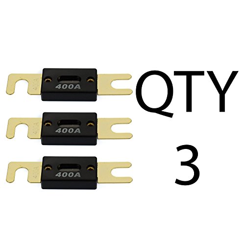 VOODOO 400 Amp ANL Inline Fuse Car Audio for Fuse Holder (3 Pack)