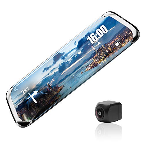 Dash Cam Full HD 1920x1080P Car DVR Camera Rear View Mirror ADAS WiFi 10'' IPS 4G Car Video Camera GPS Navigation Bropher