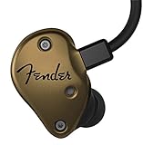 Fender FXA7 Professional In-Ear Headphone Monitors for live performance, studio, or high-definition casual listening - Gold