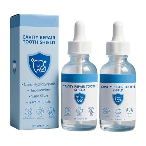 LBOYLOVE® Cavity Healing Tooth Armor Liquid – Nano Hydroxyapatite Remineralization, Cavity Repair & Teeth Whitening, Enamel Strengthening Drops – 60ml (2pcs)