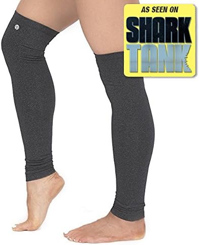 Leg Warmers - nicepipes Fitness Apparel, Thigh High Leg Warmers, Barre Apparel for Women - Gray