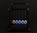 Think Stores Newton's Multi-Color Light Up Cradle with LED Glass Balls and Mirror for Desktops