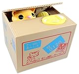 Mischievous Automated Cat Coin Bank For Kids - A Cute Unique Alternative To Piggy Banks - Delights With Realistic Movements and Adorable Designs - Perfect As Kids Birthday Presents or Creative Gifts