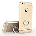 iPhone 6 plus case,bonsalay 3 in 1 Ultra Thin and Slim Design Built-in Kickstand Coated Premium Non Slip Surface Shockproof Metal For iPhone 6 Plus and iPhone 6S Plus(5.5'')-Gold