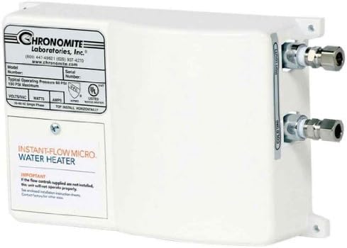 Chronomite M-40/240 HTR 110F 240-Volt 40-Amp Instant-Flow Micro Standard Flow Tankless Water Heater, 110-Degree Preset by Chronomite