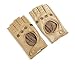 Ambesi Women's Classic 1/2 Finger Leather Driving Gloves Camel L