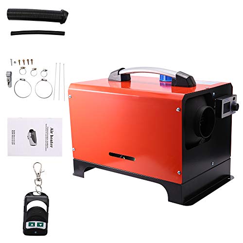 SEAAN Diesel Air Heater All In One 5KW 12V Car Diesel Parking Heater LCD Switch Fuel Diesel Forced Air Heater with Remote Control for Car Truck Motor-Home Boat Trailer (One Hole)