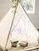 Lace Teepee Tent for Kids, Boho Tent Outdoor | Indoor, White Teepee Tent for Girls, Sheer Lace Tipi Canopy for Wedding, Party, Photo Prop