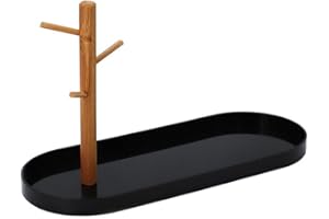 Shinpuru Key Tray & Key Bowl, Jewelry Tray with Wood 3-Tier Hanging Organizer - Multi-Functional Entryway Tray, Perfect for B