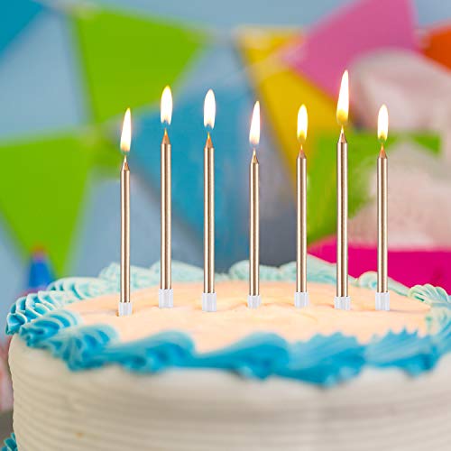 2 Frienda+Metallic+Birthday+Decorations+Champagne