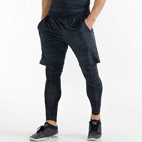 Keliay Bargain Shorts Trunks Men's New Kind Men's Sports Shorts Running Shorts Pure Breathable Sports Short Black - Thumbnail 2