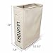 ZERO JET LAG 52L Large Slim Rolling On Wheels Laundry Hamper Tall Dirty Clothes Storage Basket Standable Corner Handy Bin Hamper Basket 15×8×22