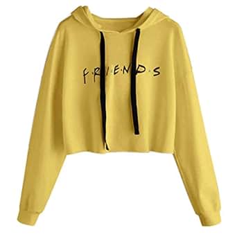 friends cropped pullover sweatshirt