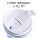 Cupture Crystal Click & Seal Shake Tumbler Cup for Hot or Cold Drinks, 1 Count (Pack of 1), Blue Sapphire,22 ounce